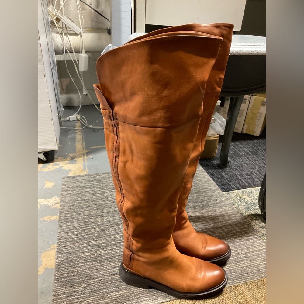 Franco Sarto Brown Over the Knee Boots - Picture 2 of 8